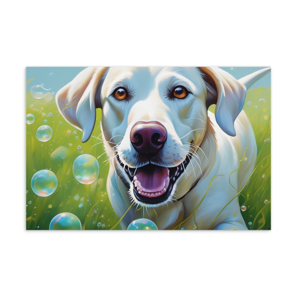 PugMug Custom White Labrador Retriever Postcard