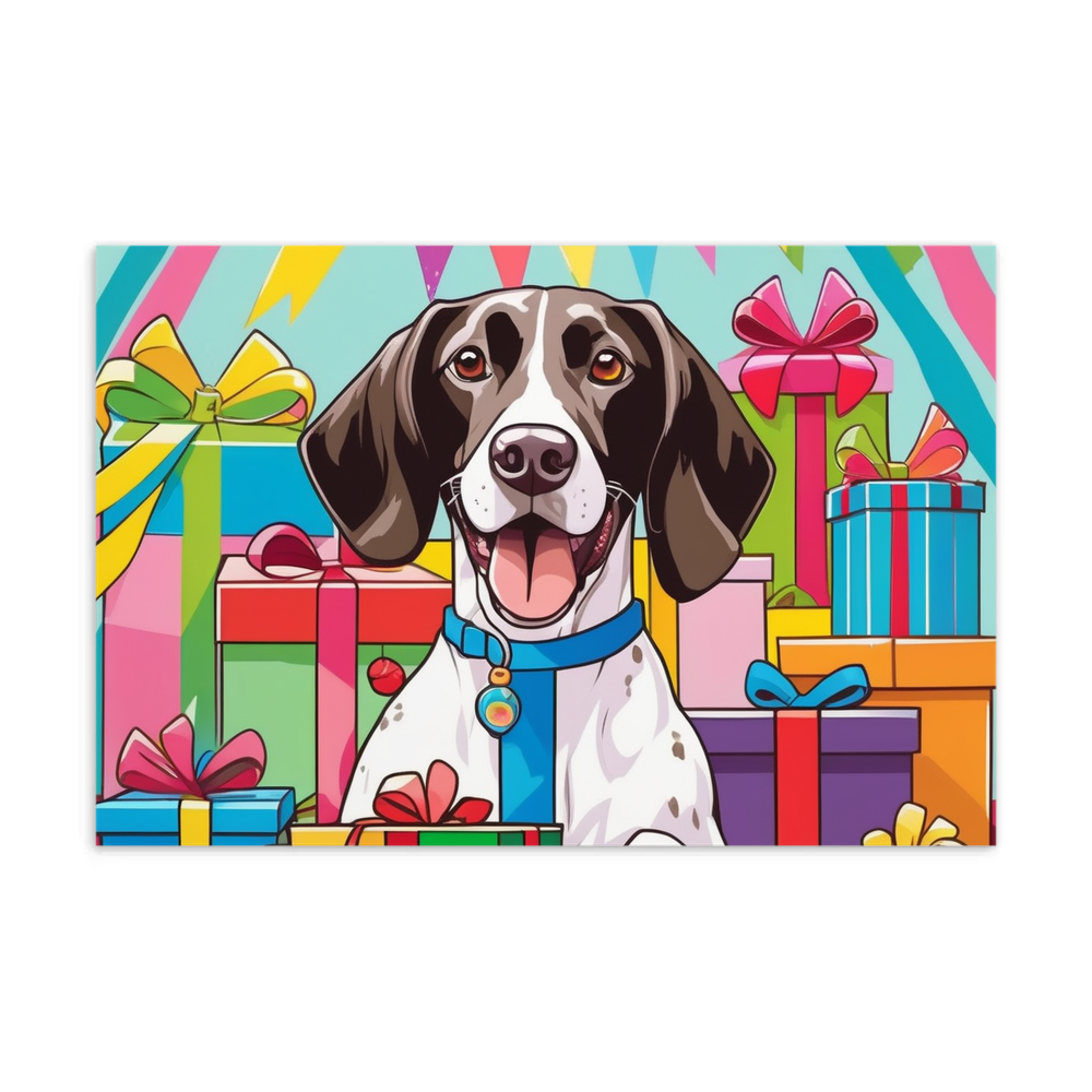 PugMug Custom Pointer Dog Postcard