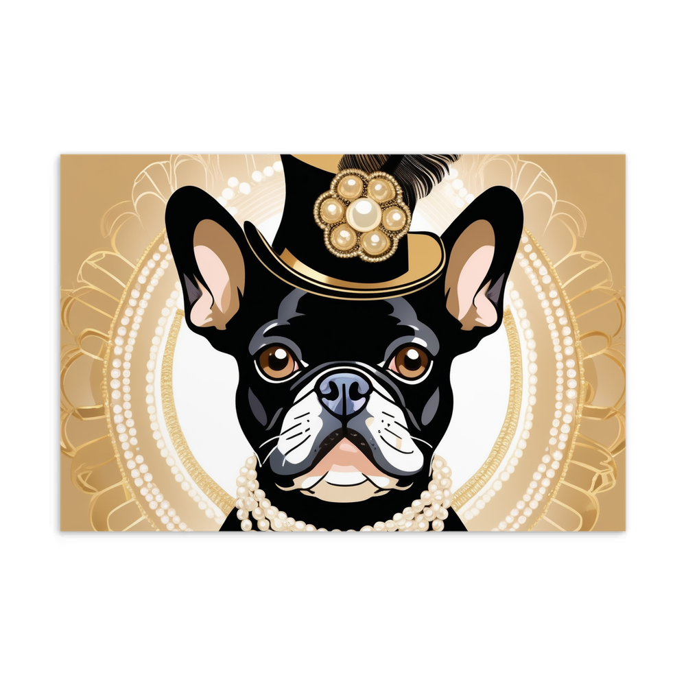 PugMug Custom Tan French Bulldog Postcard