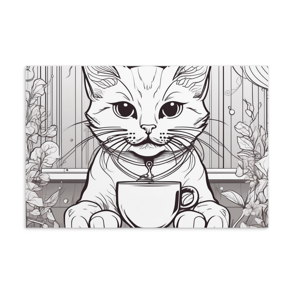 PugMug Custom White Companion Cat Postcard