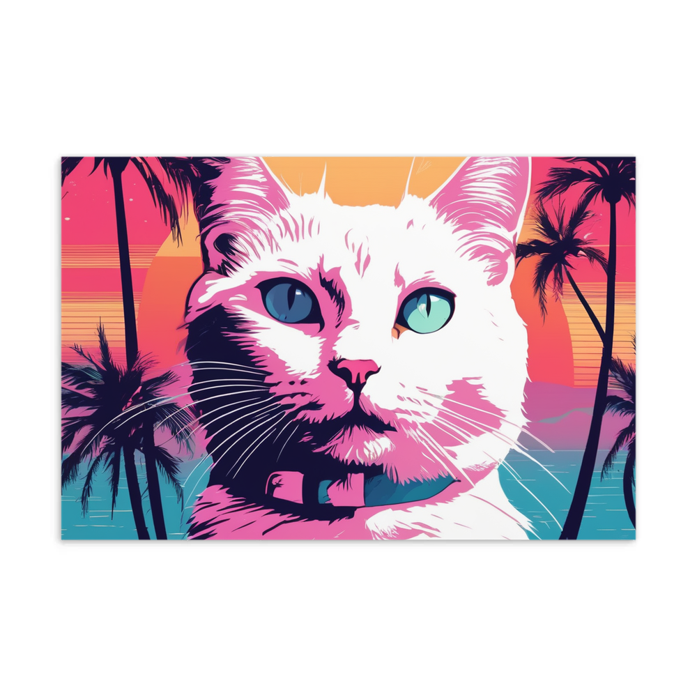 PugMug Custom White Companion Cat Postcard