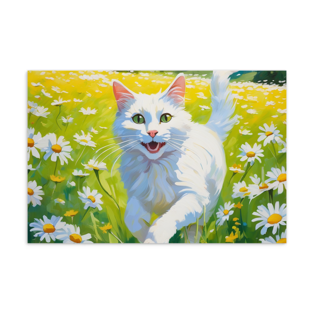 PugMug Custom White Companion Cat Postcard