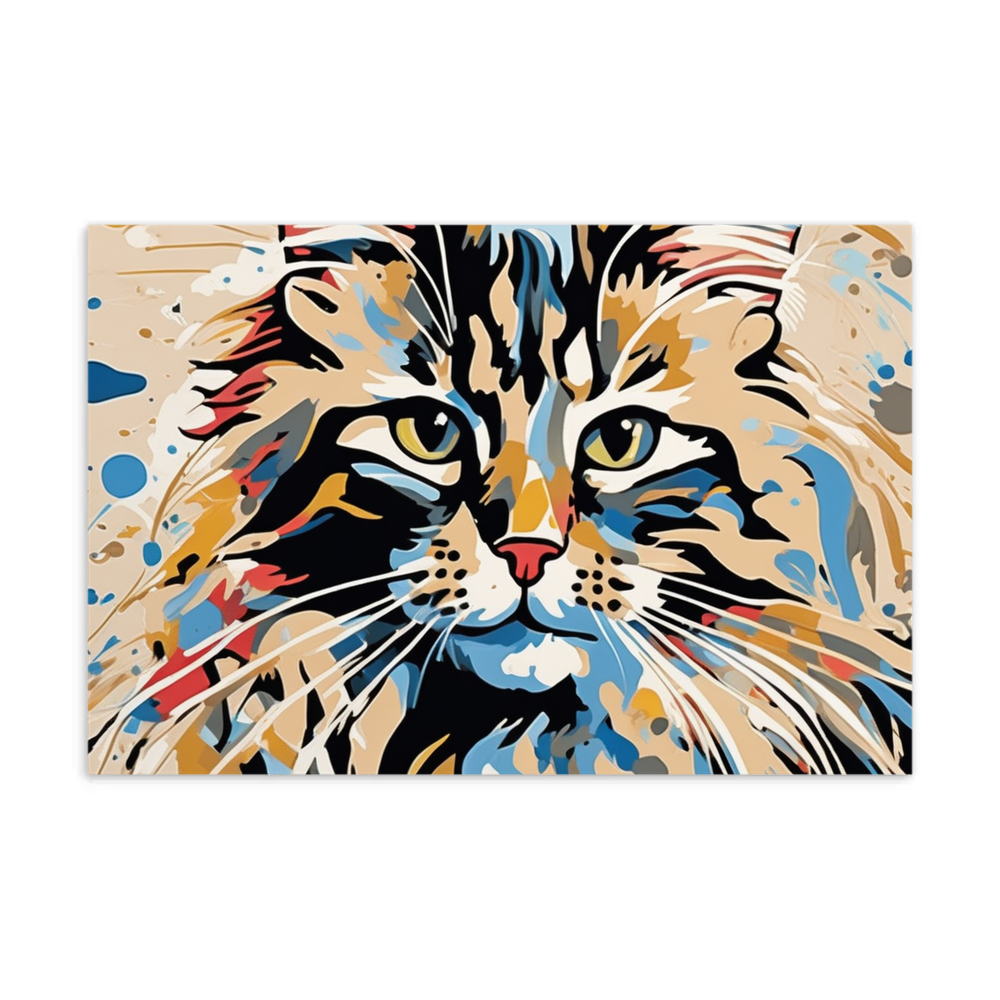 PugMug Custom Tabby Maine Coon Cat Postcard