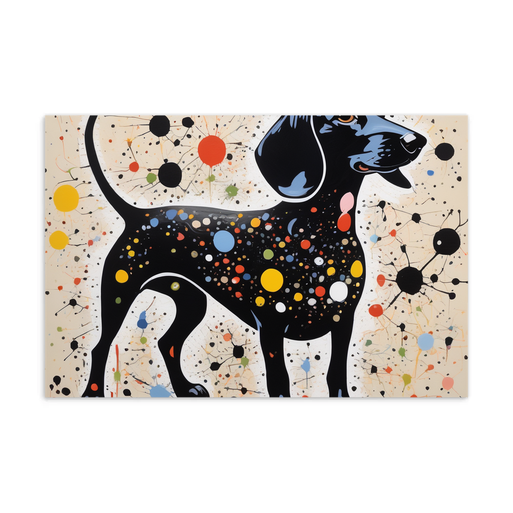 PugMug Custom Black Dachshund Postcard