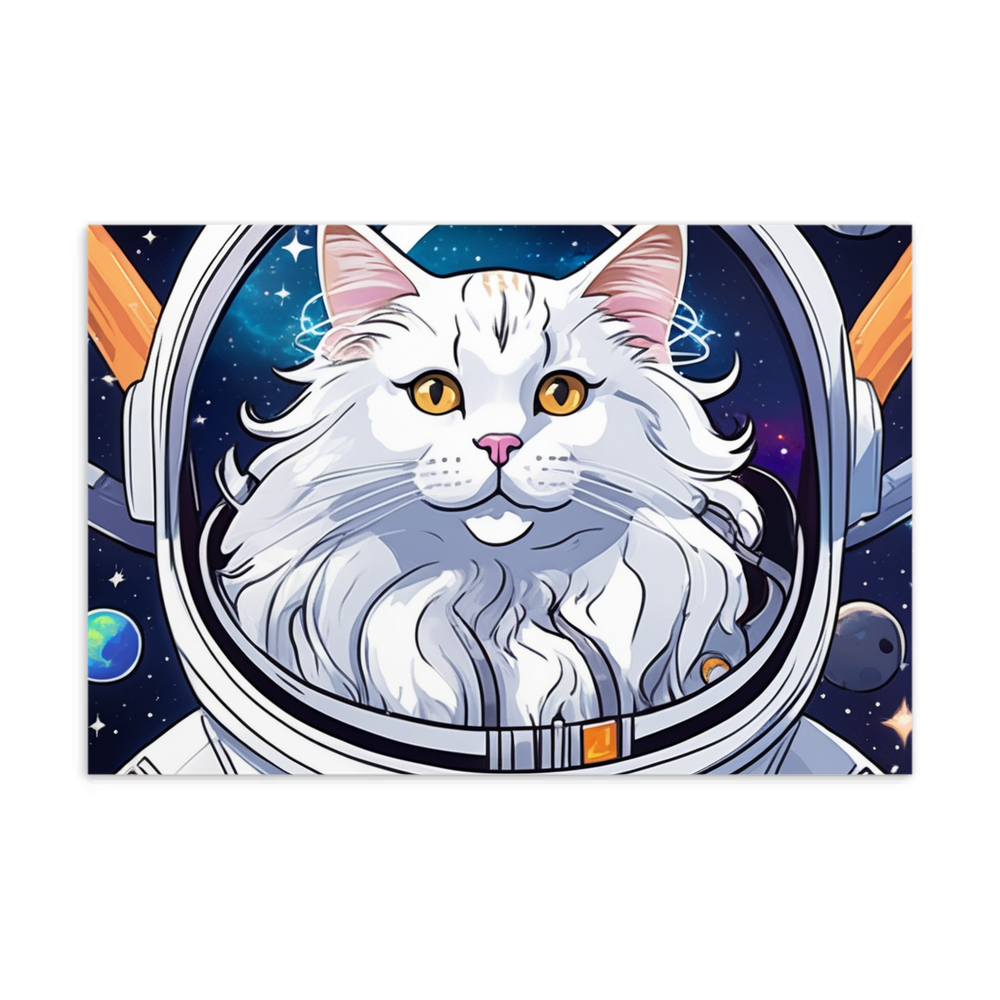PugMug Custom White Maine Coon Cat Postcard
