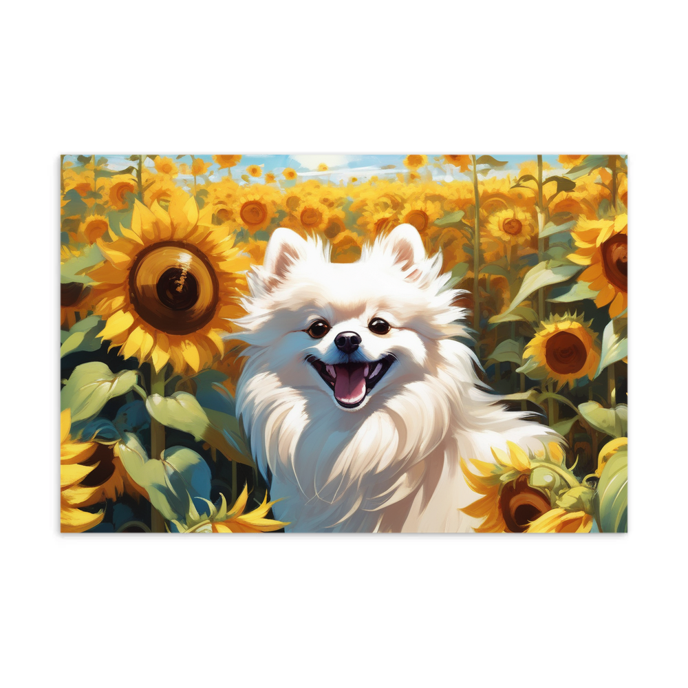 PugMug Custom White Pomeranian Postcard