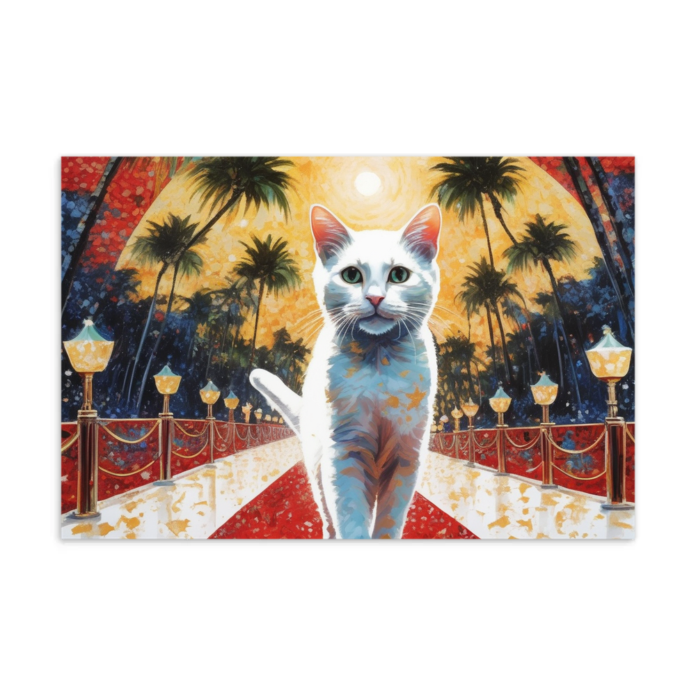 PugMug Custom White Companion Cat Postcard