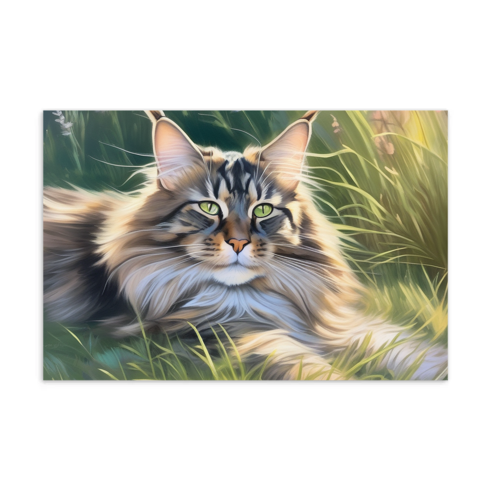 PugMug Custom Tabby Maine Coon Cat Postcard