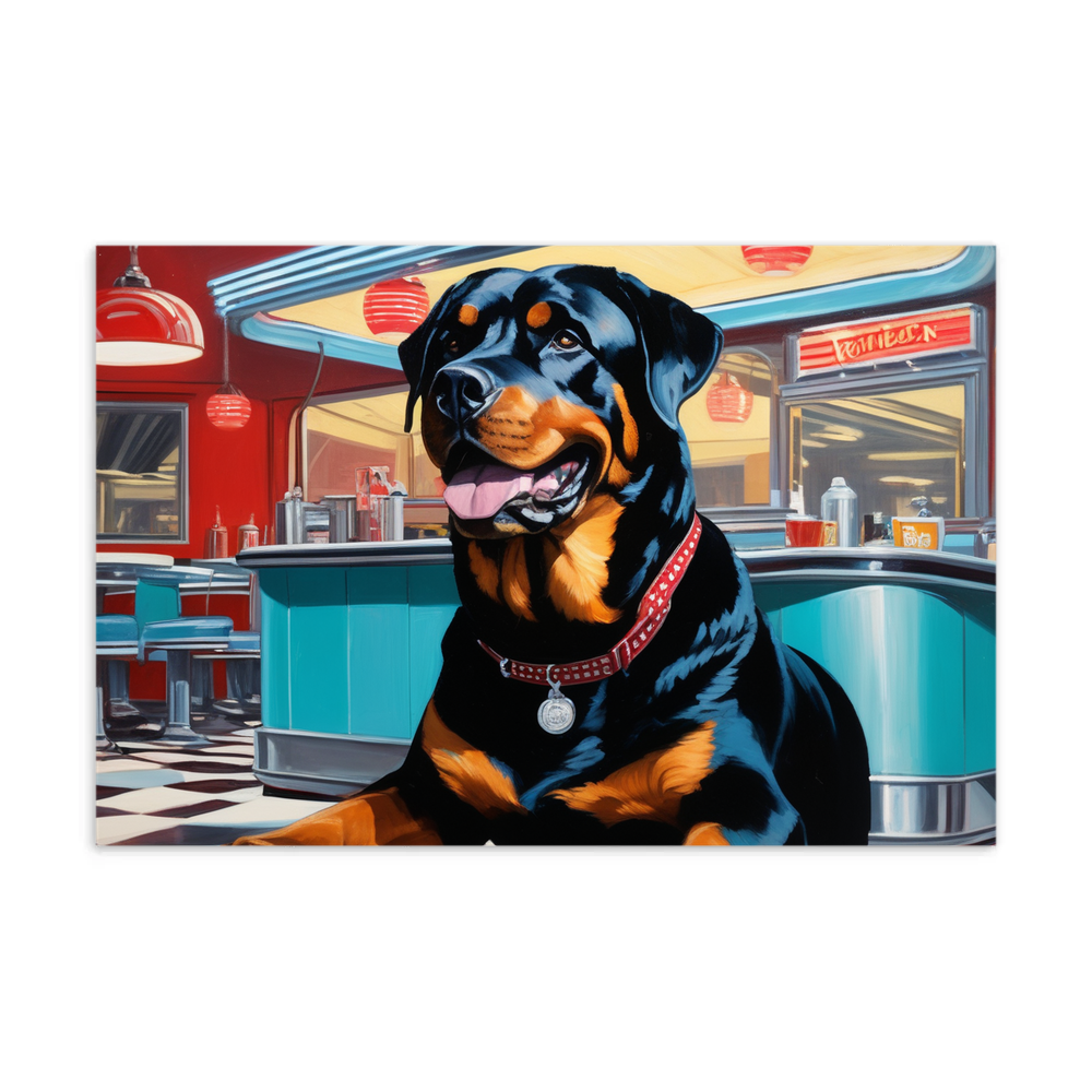 PugMug Custom Rottweiler Postcard