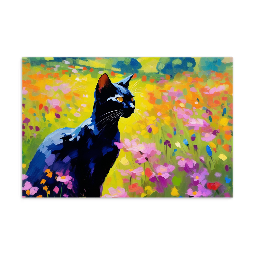 PugMug Custom Black Abyssinian Cat Postcard