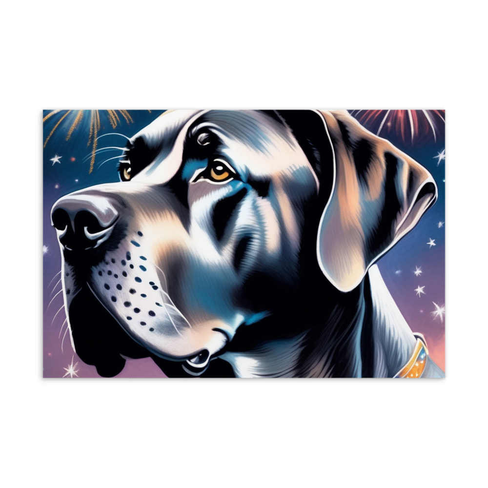 PugMug Custom Great Dane Postcard