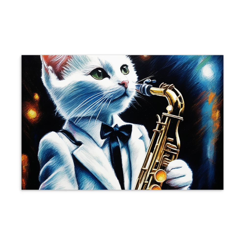 PugMug Custom White Companion Cat Postcard