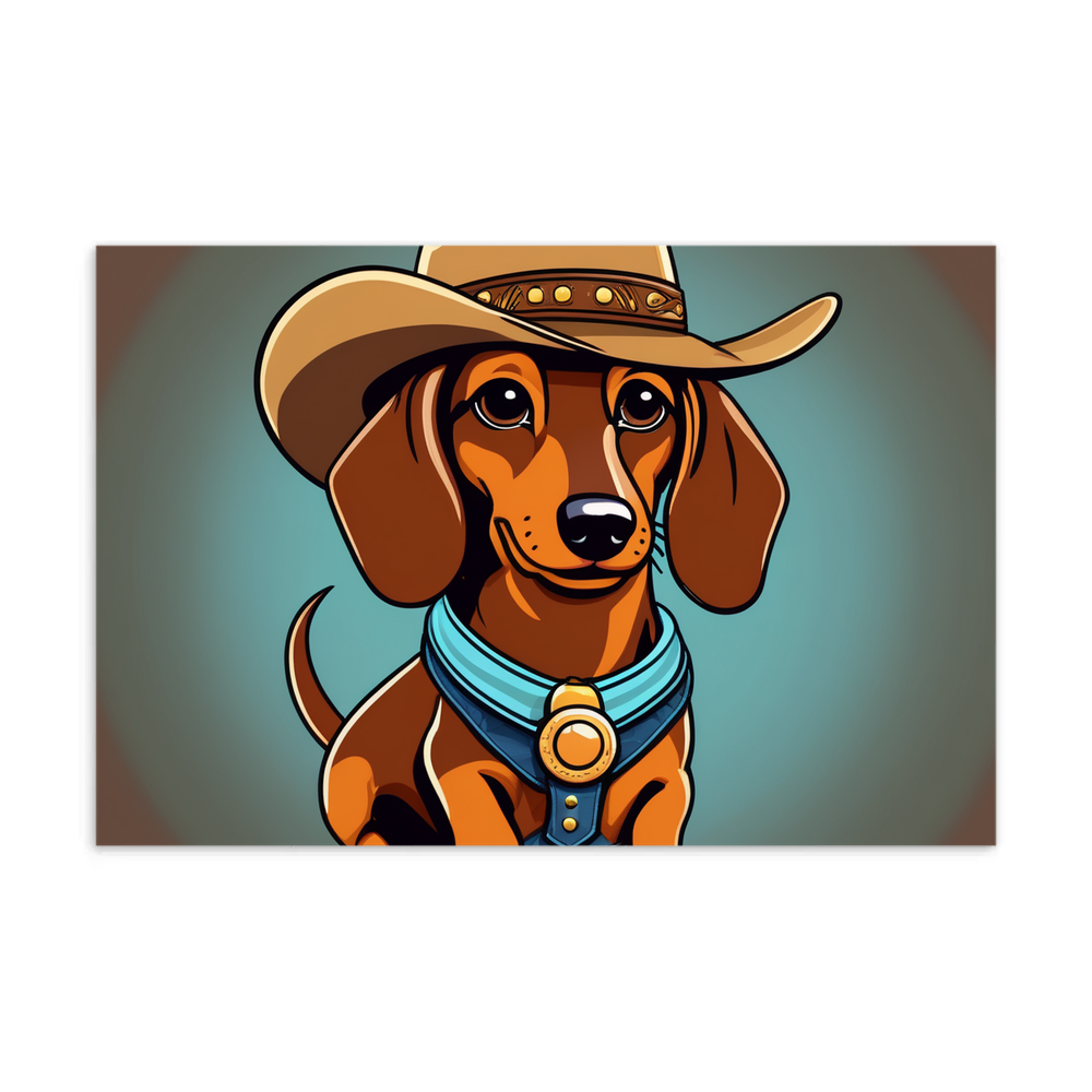 PugMug Custom Tan Dachshund Postcard