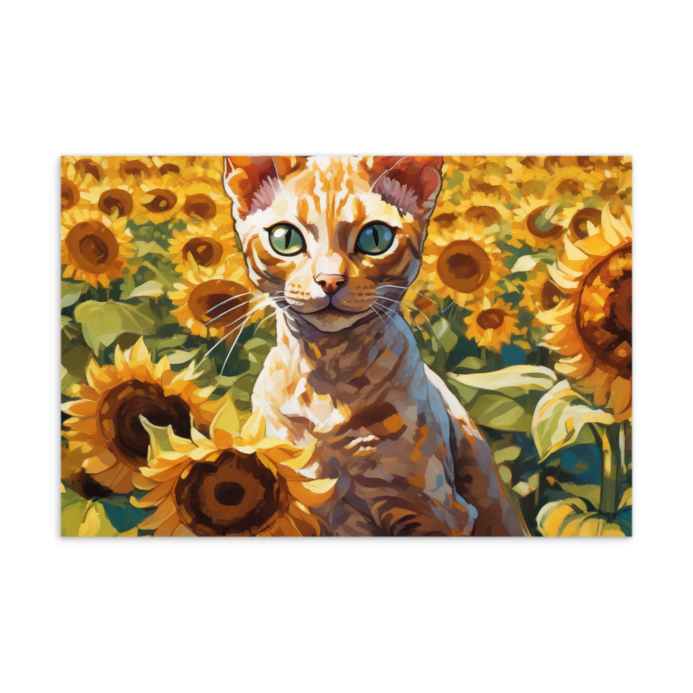 PugMug Custom Tabby Devon Rex Cat Postcard