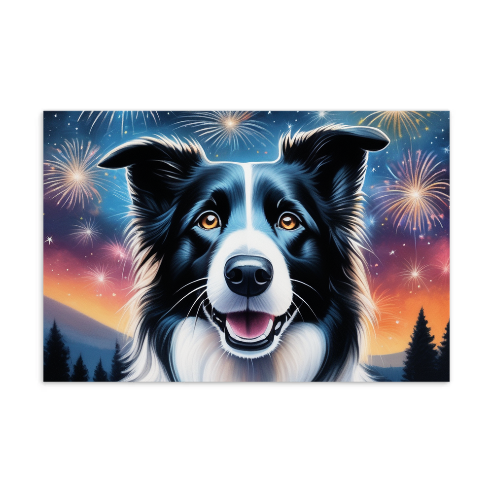 PugMug Custom Border Collie Postcard