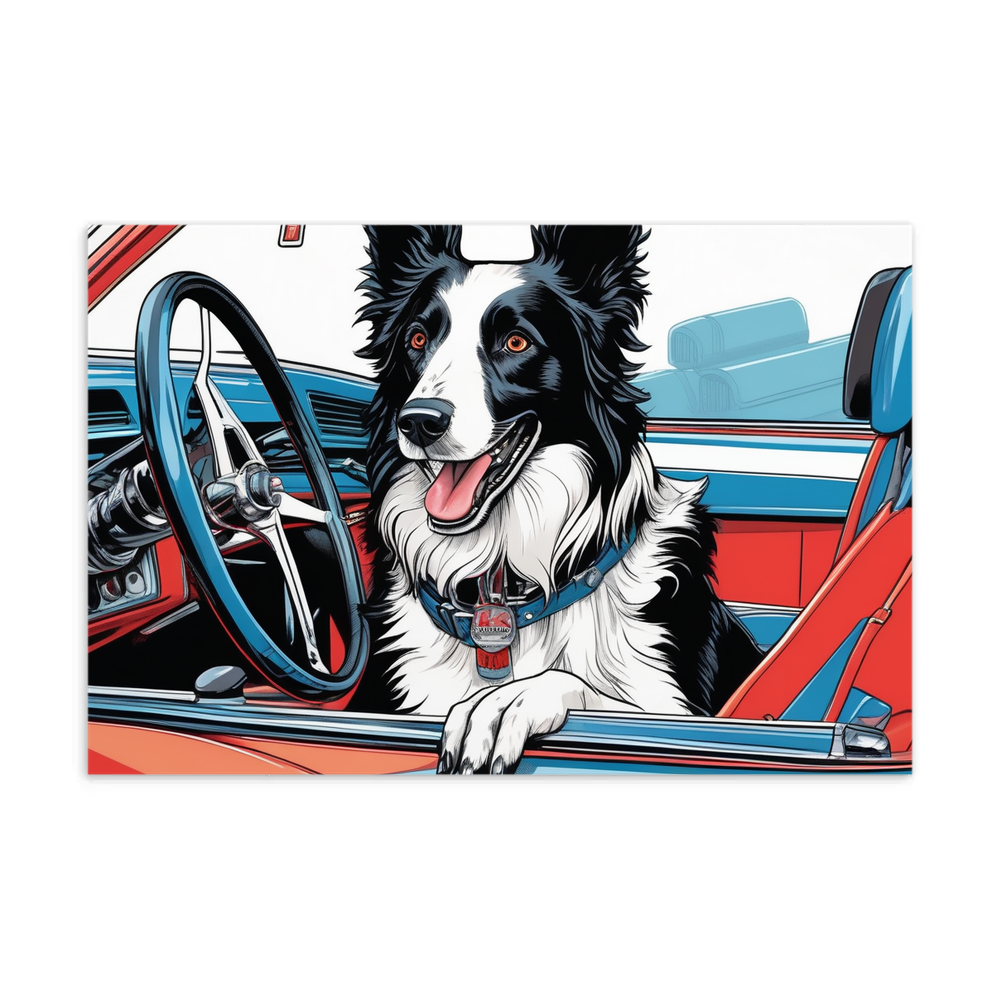 PugMug Custom Border Collie Postcard