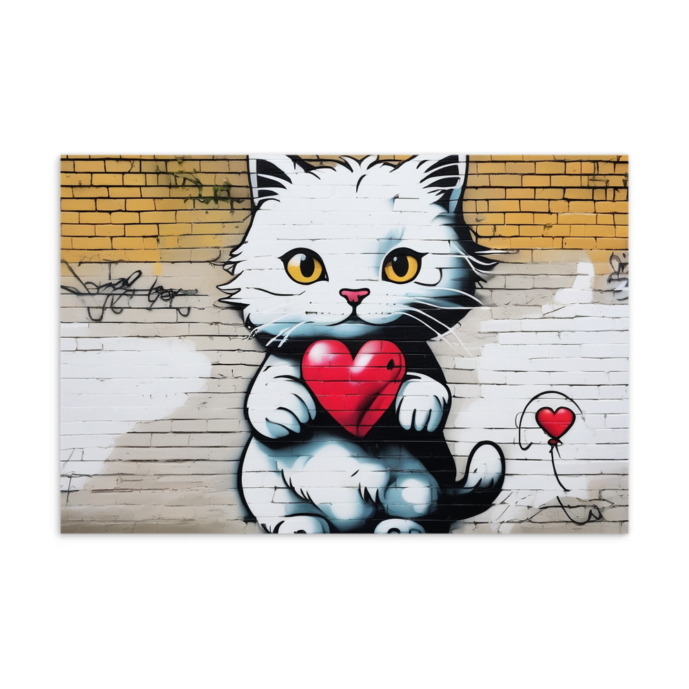 PugMug Custom White Companion Cat Postcard