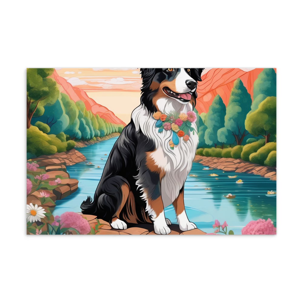 PugMug Custom Australian Shepherd Dog Postcard