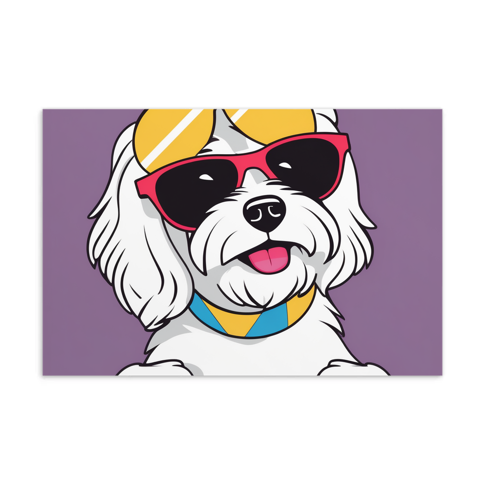 PugMug Custom White Havanese Dog Postcard