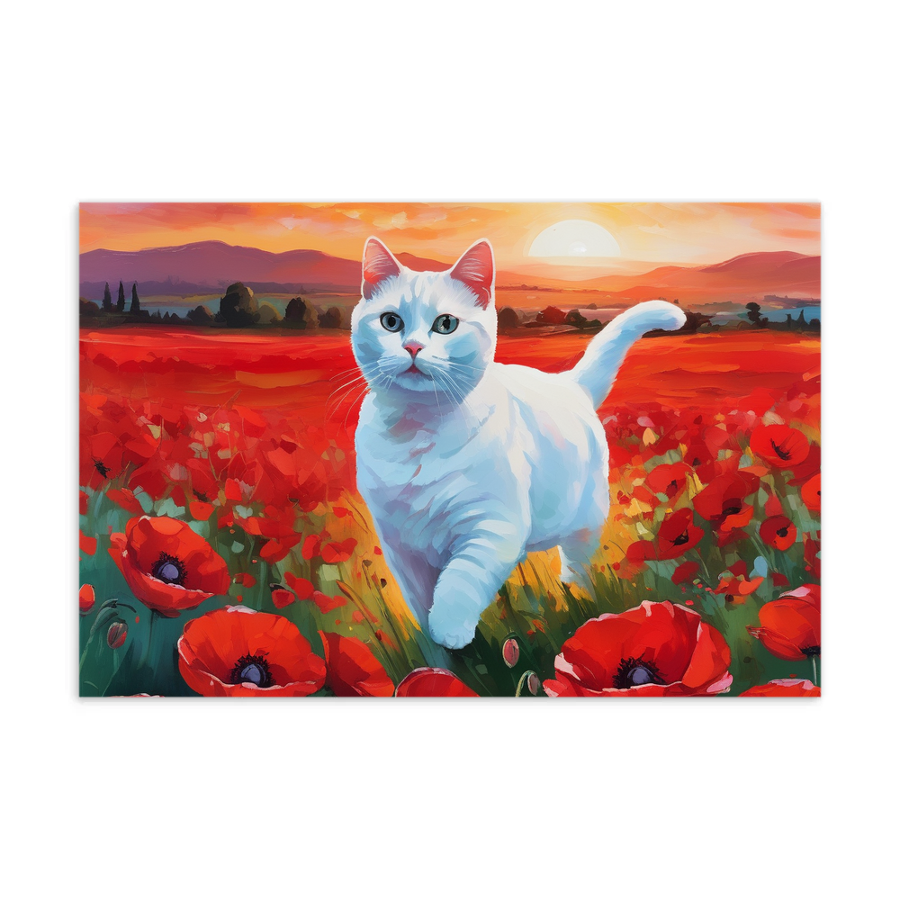 PugMug Custom White Companion Cat Postcard