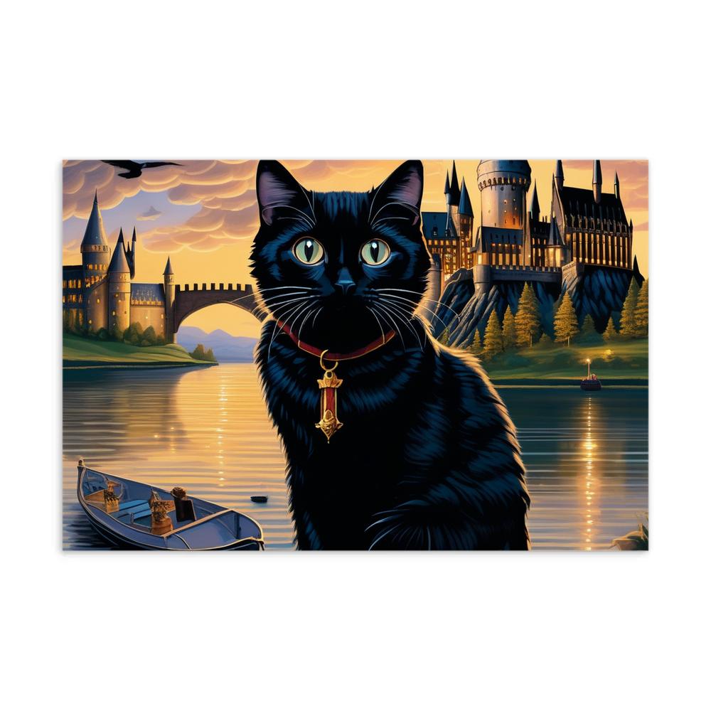 PugMug Custom Black Ragdoll Cat Postcard