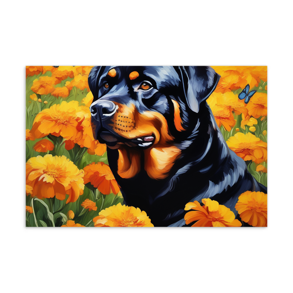 PugMug Custom Rottweiler Postcard