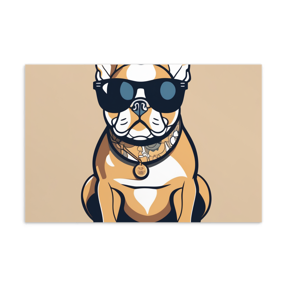 PugMug Custom Tan French Bulldog Postcard