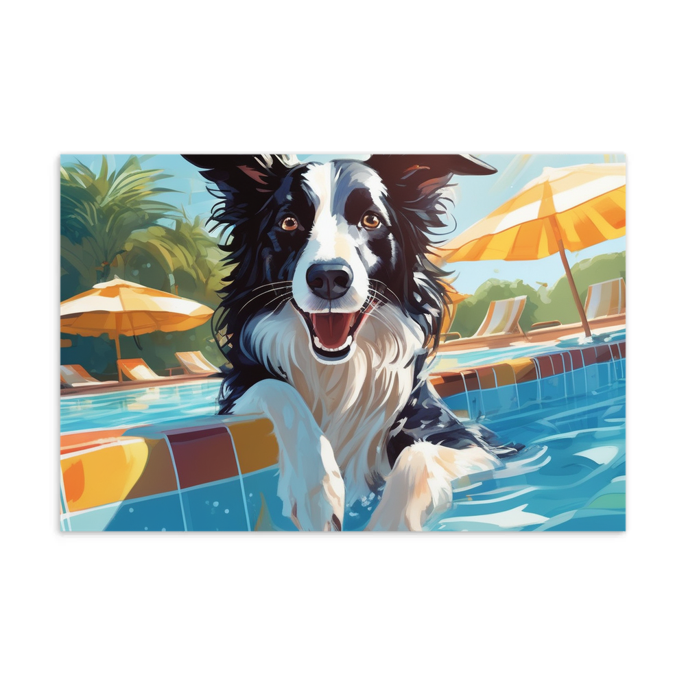 PugMug Custom Border Collie Postcard