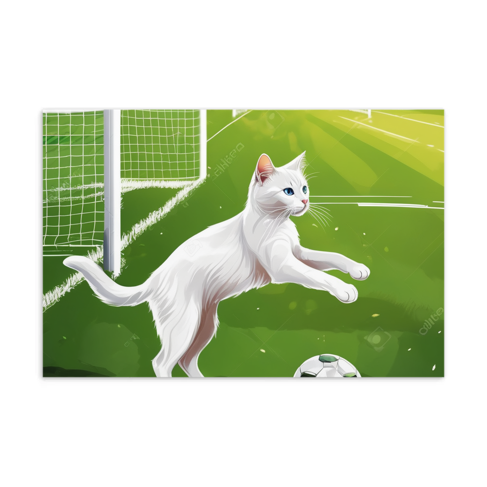 PugMug Custom White Companion Cat Postcard