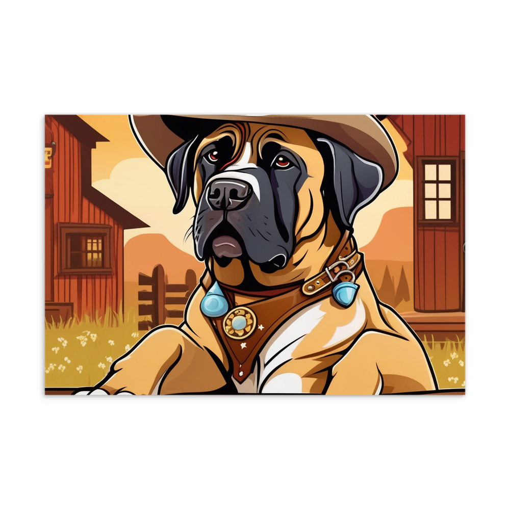 PugMug Custom Mastiff Postcard