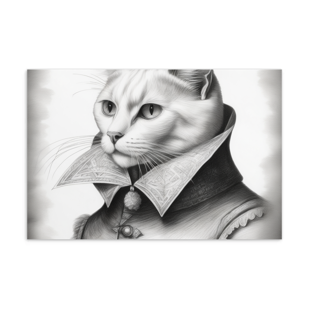 PugMug Custom White Companion Cat Postcard