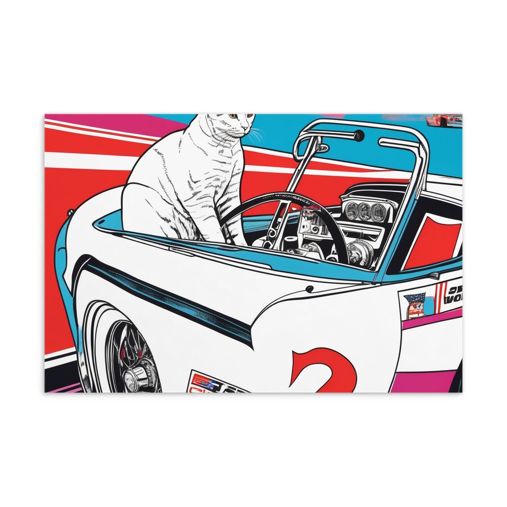 PugMug Custom White Companion Cat Postcard