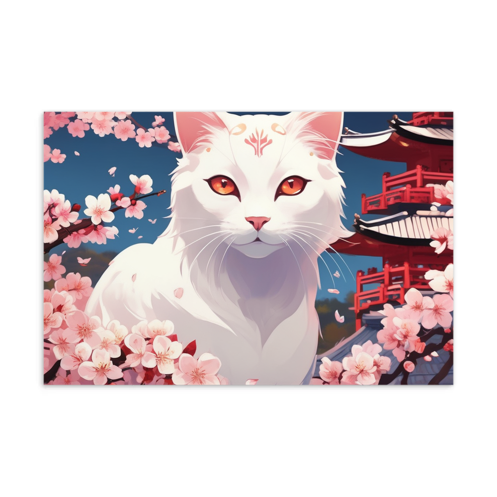 PugMug Custom White Companion Cat Postcard