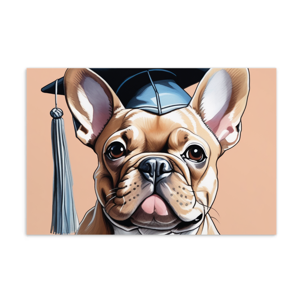PugMug Custom Tan French Bulldog Postcard