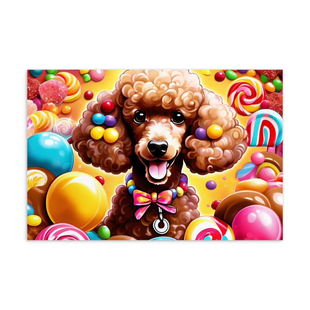 PugMug Custom Tan Poodle Postcard