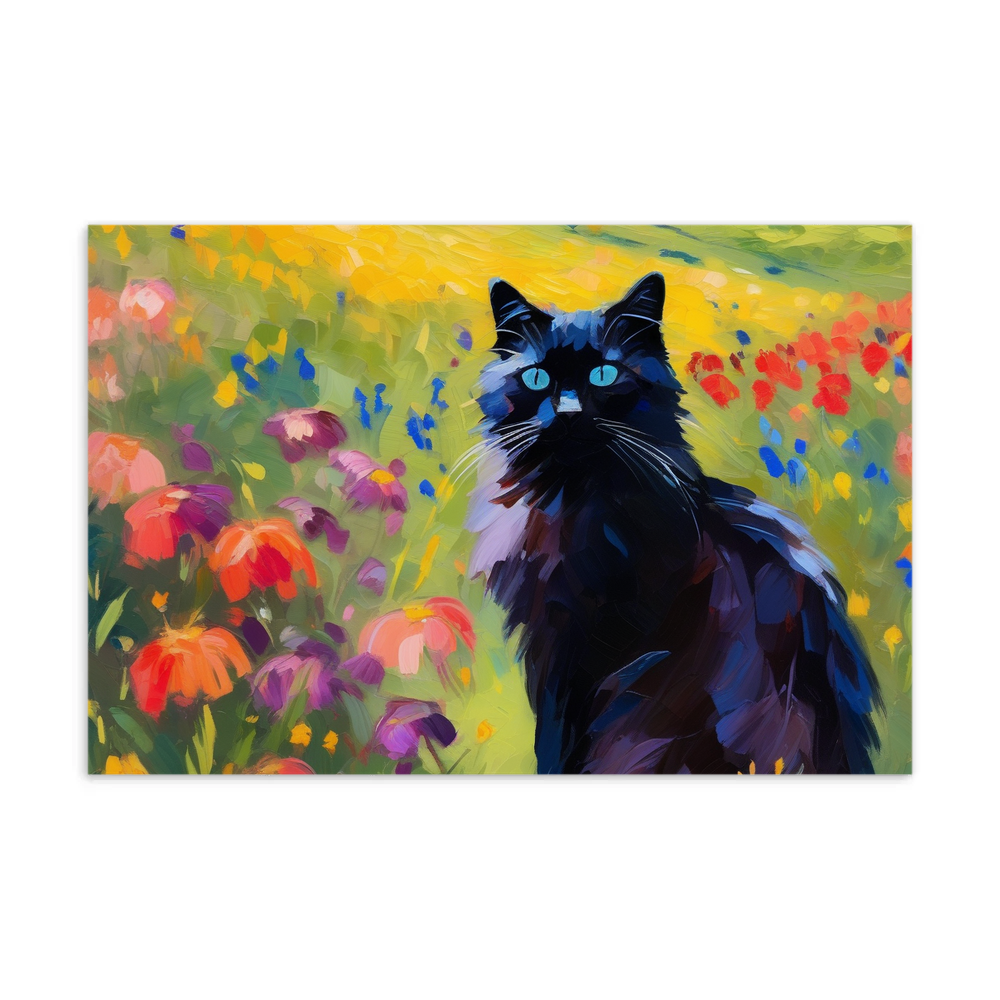 PugMug Custom Black Ragdoll Cat Postcard