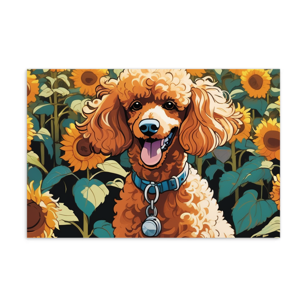 PugMug Custom Tan Poodle Postcard