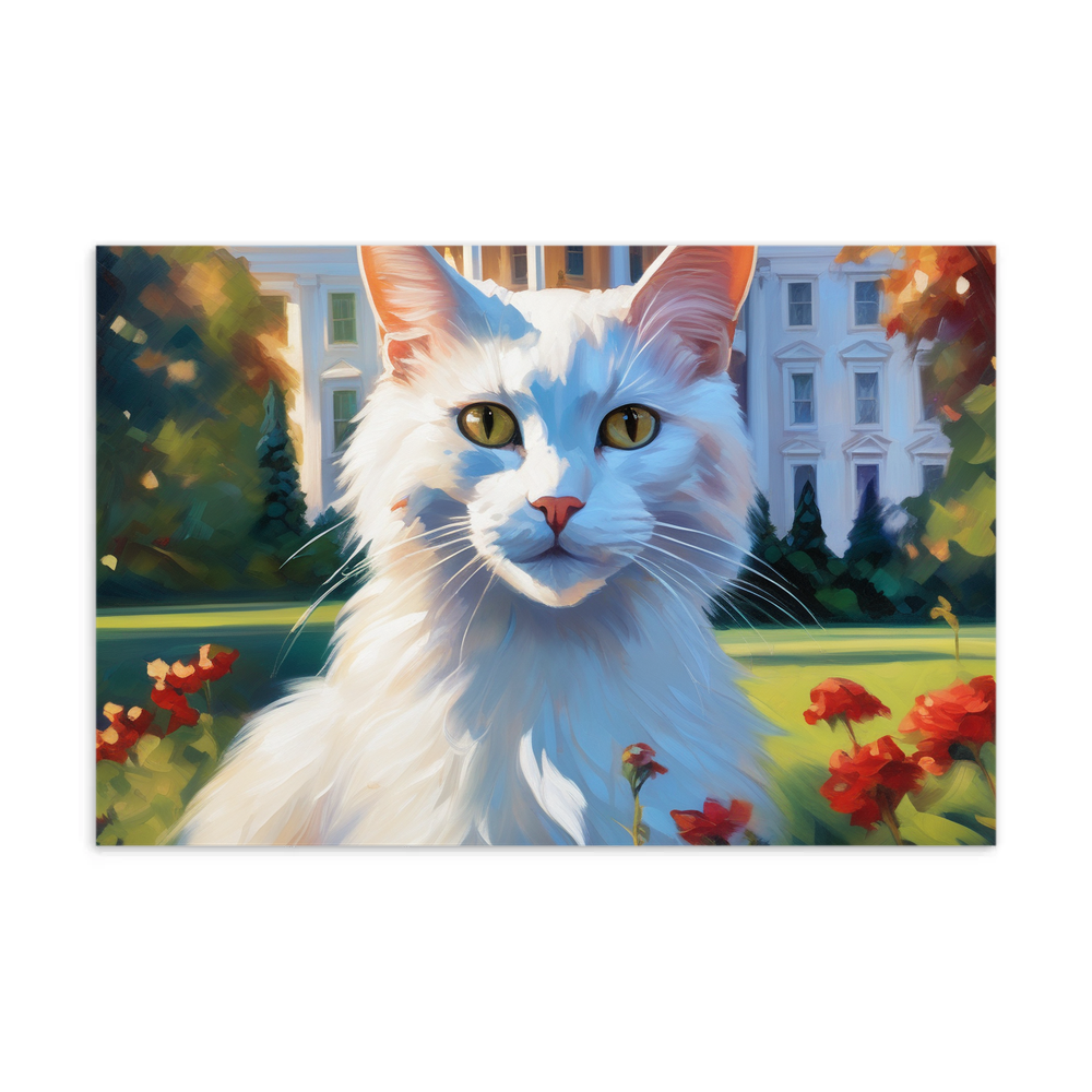 PugMug Custom White Companion Cat Postcard