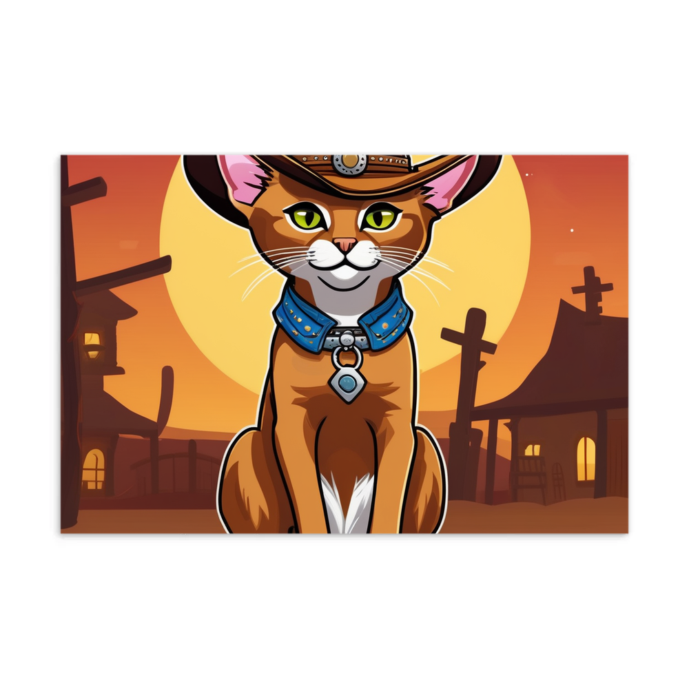 PugMug Custom Tabby Abyssinian Cat Postcard