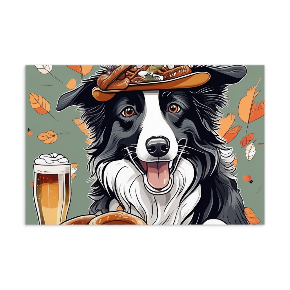 PugMug Custom Border Collie Postcard