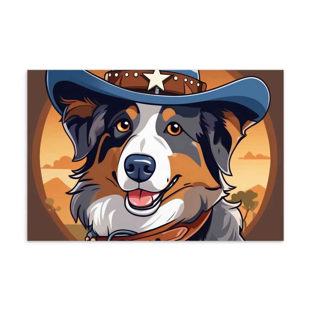 PugMug Custom Australian Shepherd Dog Postcard