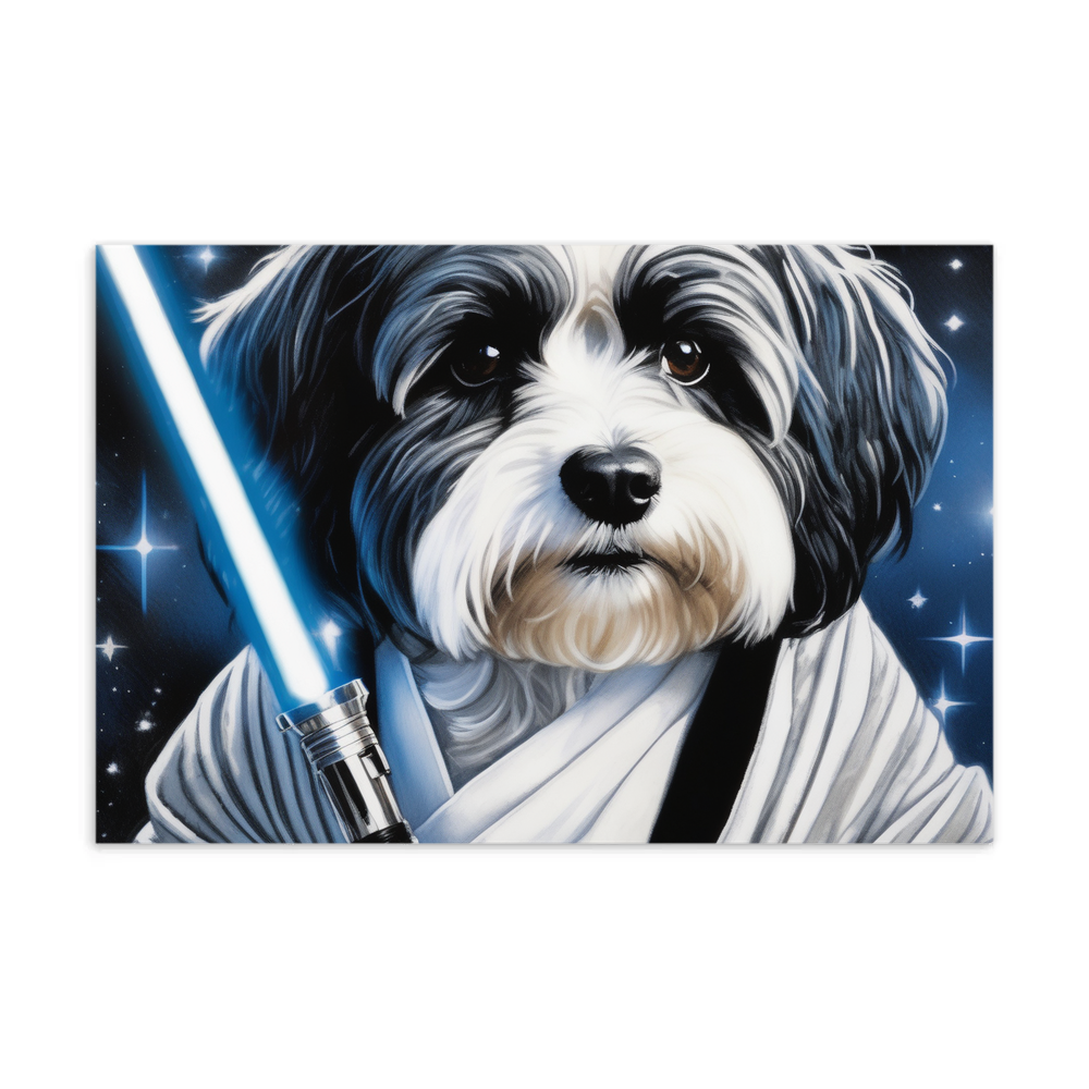 PugMug Custom Black-and-white Havanese Dog Postcard