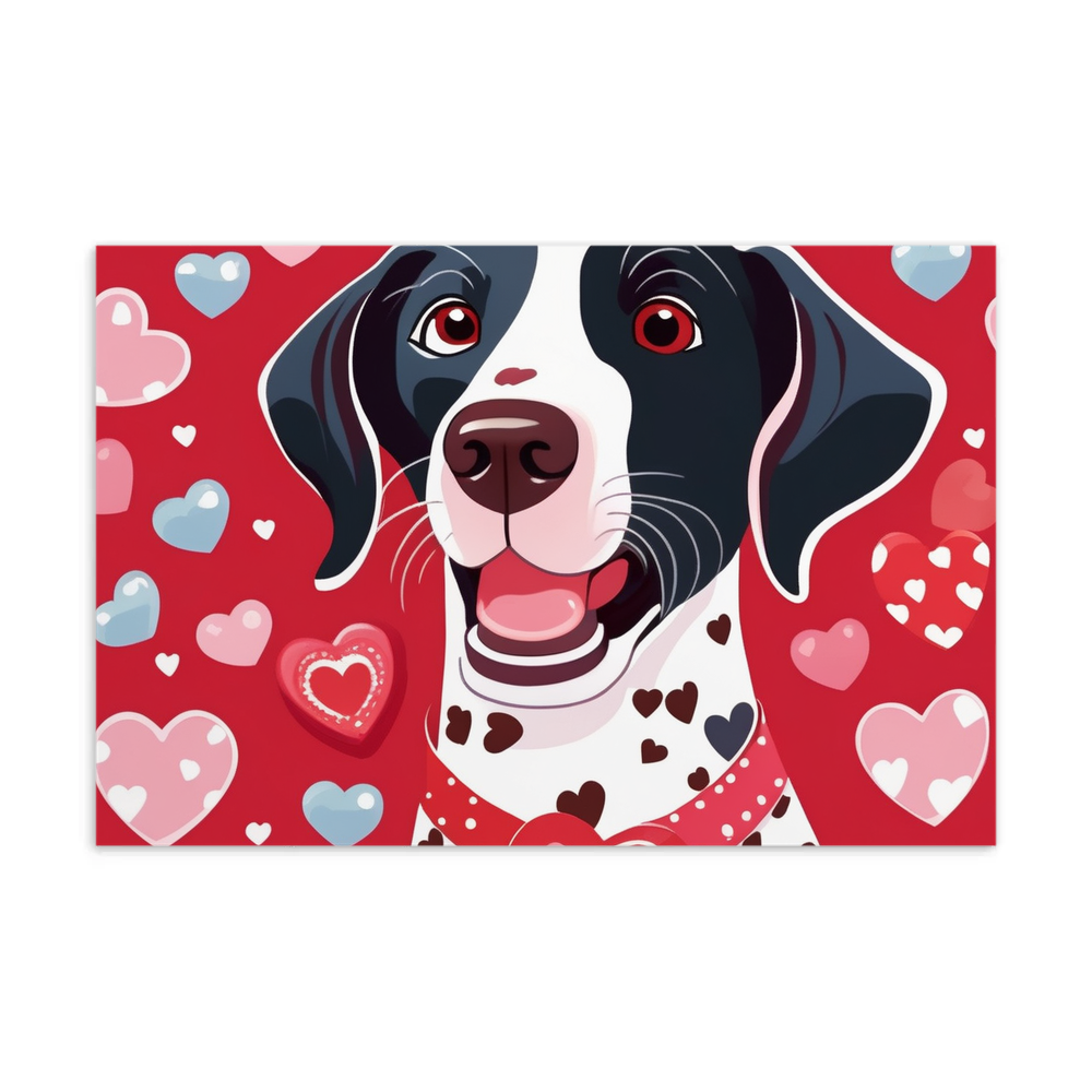 PugMug Custom Pointer Dog Postcard
