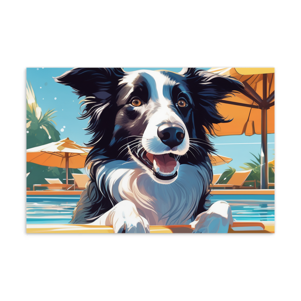 PugMug Custom Border Collie Postcard