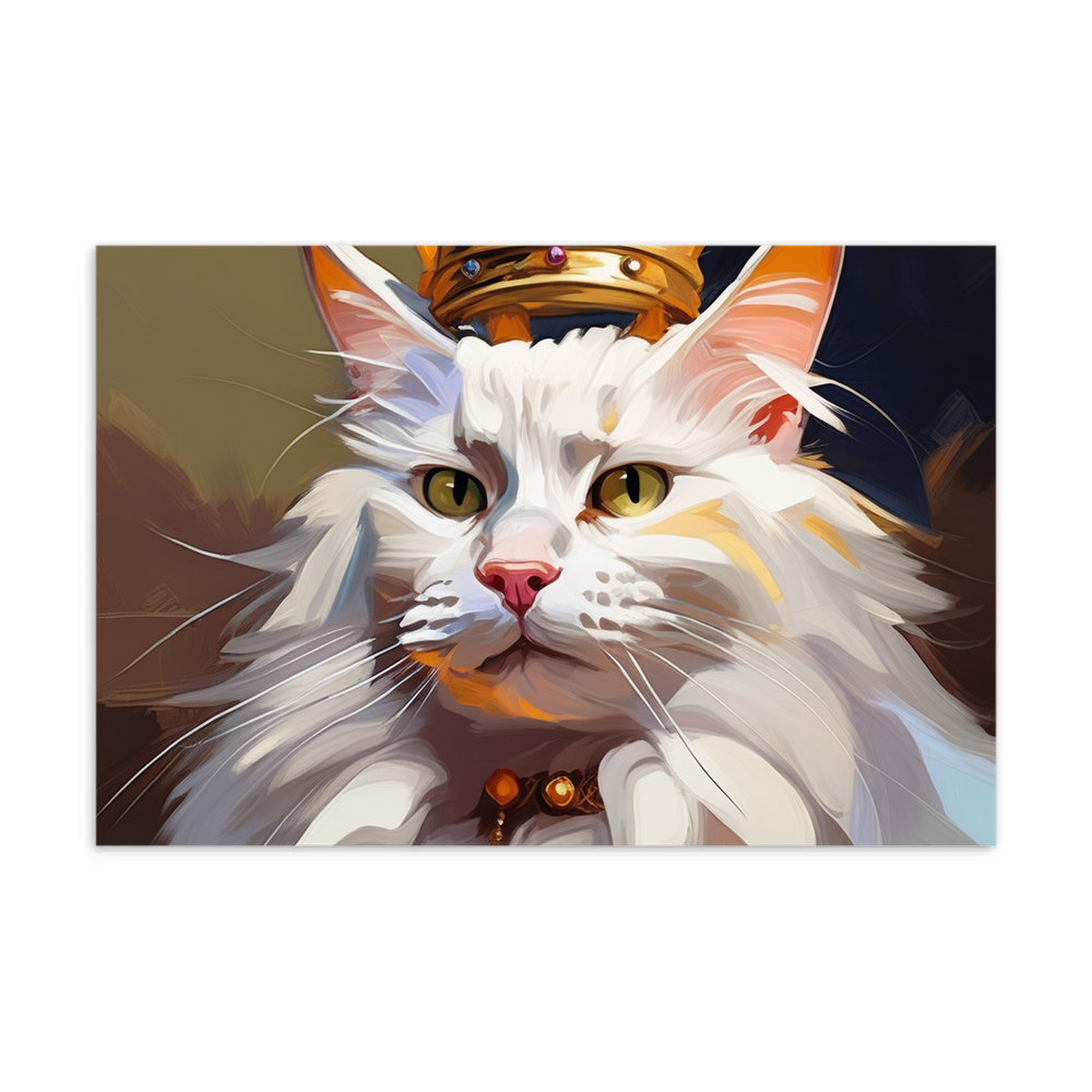 PugMug Custom White Maine Coon Cat Postcard