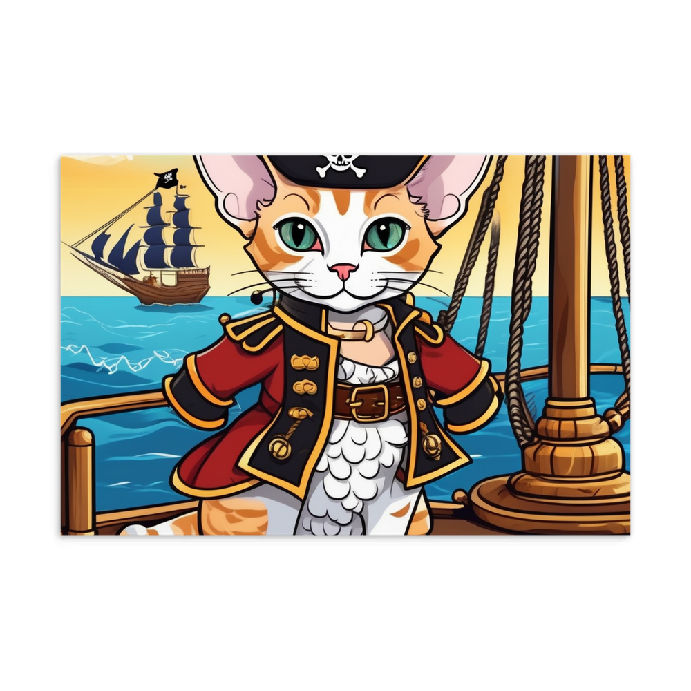 PugMug Custom Tabby Devon Rex Cat Postcard