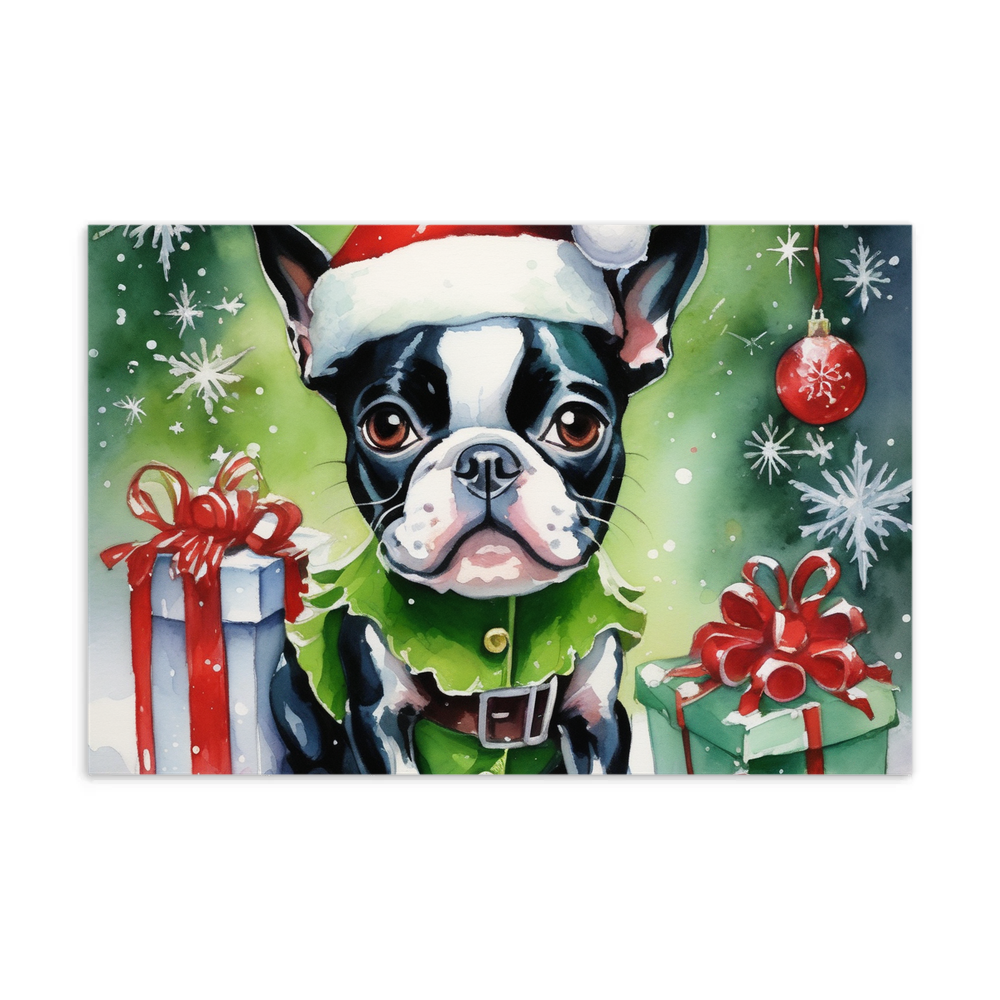 PugMug Custom Boston Terrier Postcard
