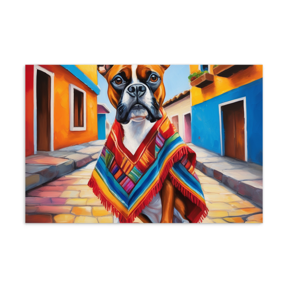 PugMug Custom Boxer Dog Postcard