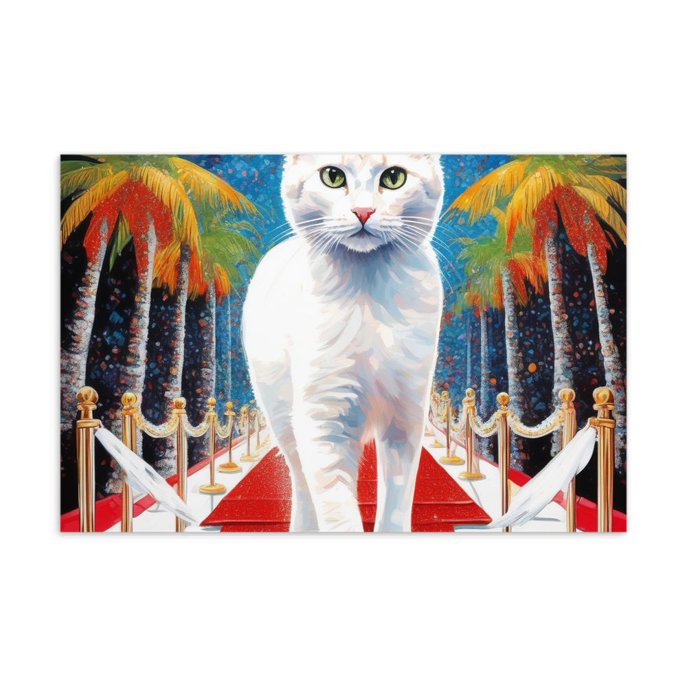PugMug Custom White Companion Cat Postcard