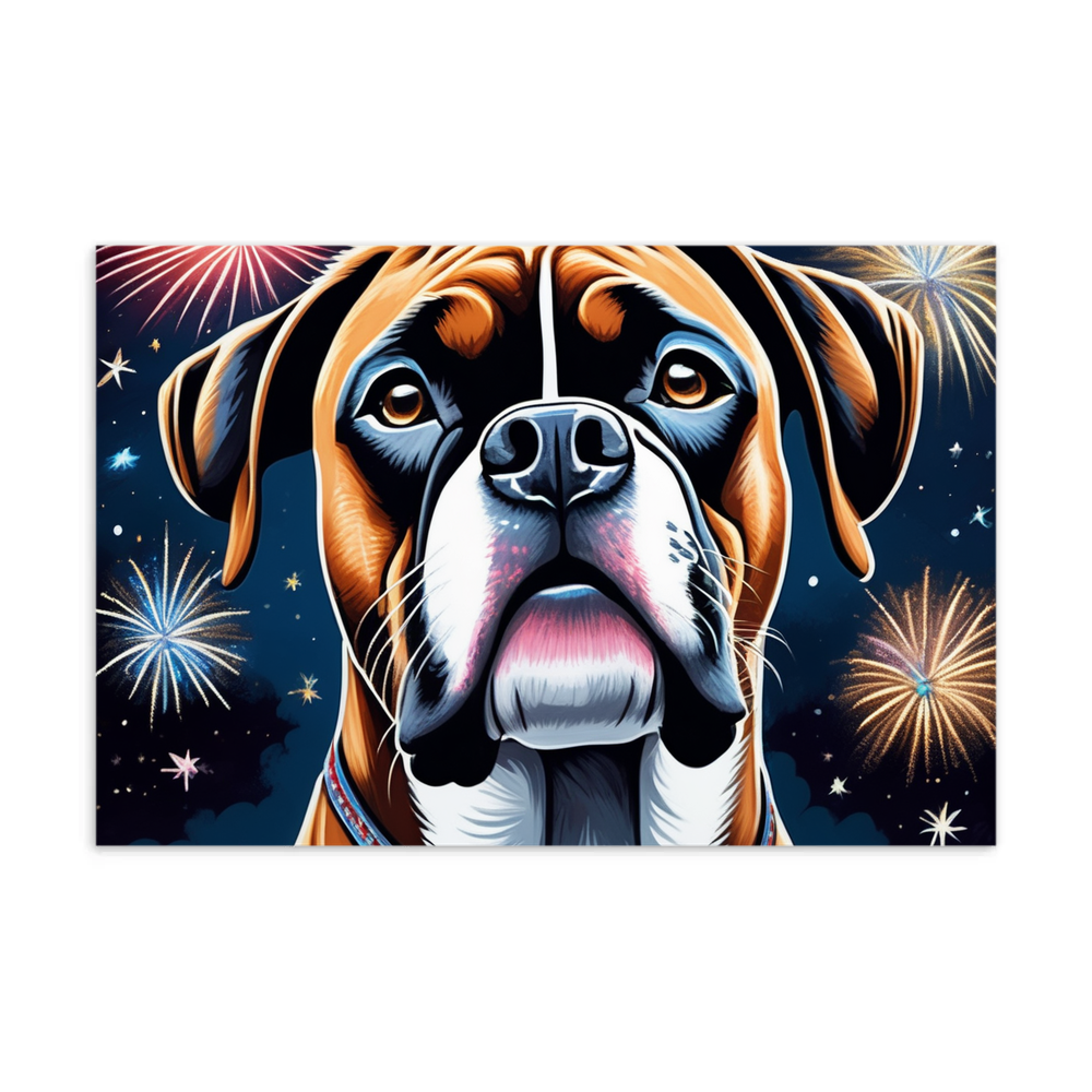 PugMug Custom Boxer Dog Postcard